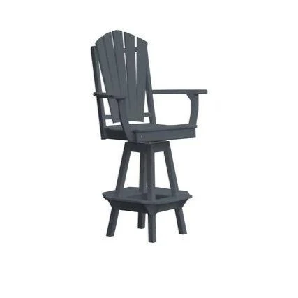 A & L Furniture Adirondack Swivel Bar Chair w/ Arms - Image 10