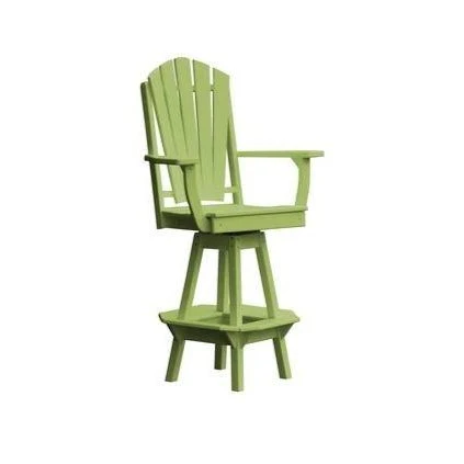 A & L Furniture Adirondack Swivel Bar Chair w/ Arms - Image 11