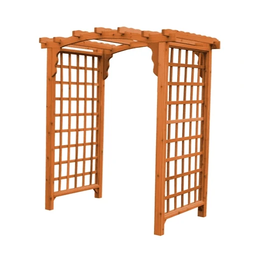 A & L Furniture Amish Handcrafted Cedar Wood Cambridge Arbor - Image 11