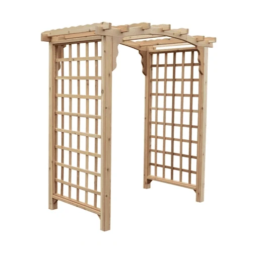 A & L Furniture Amish Handcrafted Cedar Wood Cambridge Arbor - Image 2