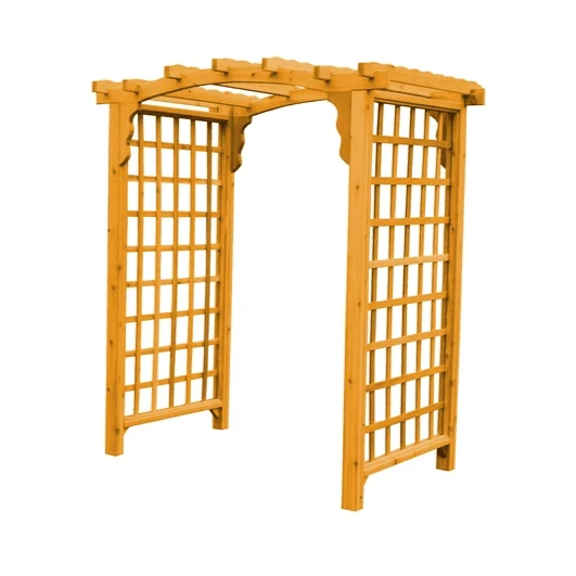 A & L Furniture Amish Handcrafted Cedar Wood Cambridge Arbor - Image 7