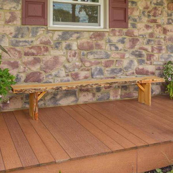 A & L Furniture Blue Mountain Wildwood Bench - Image 13