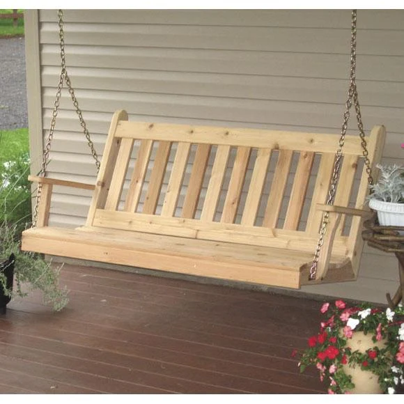 A & L Furniture Cedar Traditional English Swing - Image 2