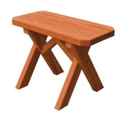 A & L Furniture Crossleg Pine Bench Only - Image 4