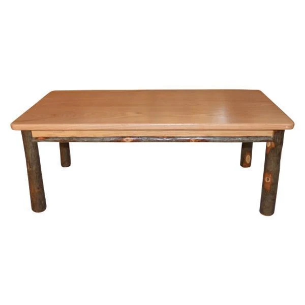 A & L Furniture Hickory Solid Wood Coffee Table - Image 2