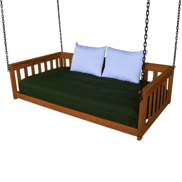 A & L Furniture Mission Hanging Daybed with Chain - Image 4