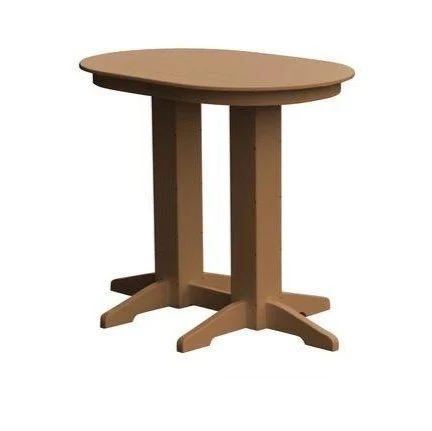 A & L Furniture Oval Bar Table- Specify for FREE 2" Umbrella Hole - Image 6