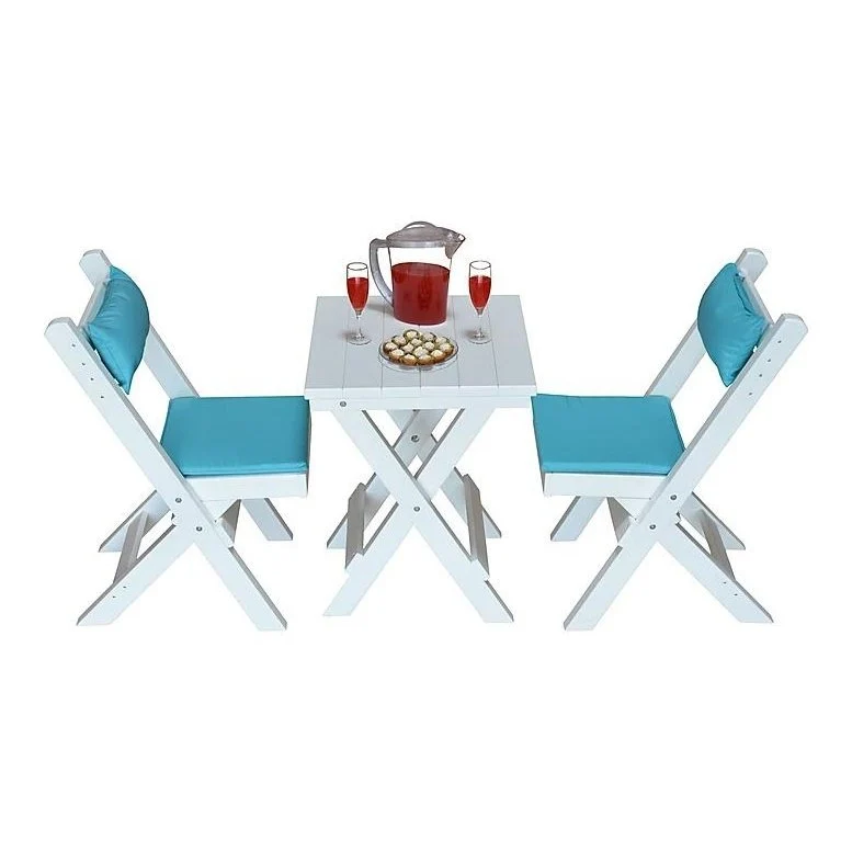 A & L Furniture Poly Coronado Square Folding Bistro Set - Image 12