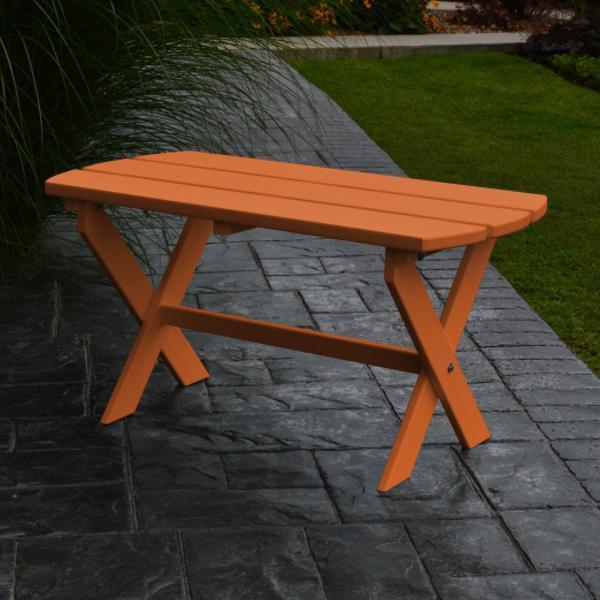 A & L Furniture Poly Folding Oval Coffee Table - Image 15