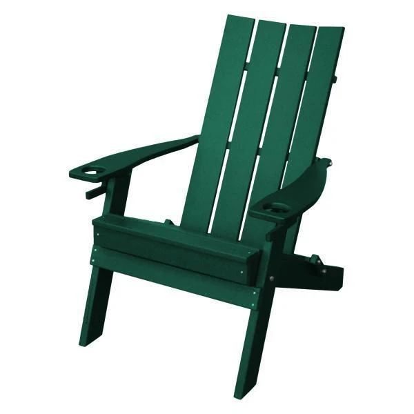 A & L Furniture Poly Hampton Folding Adirondack Chair w/2 Cupholders - Image 21