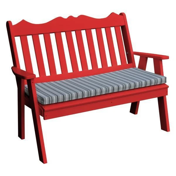 A & L Furniture Poly Royal English Garden Bench - Image 12