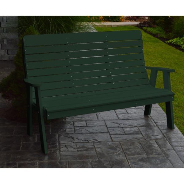 A & L Furniture Poly Winston Garden Bench - Image 10