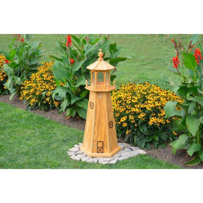 A & L Furniture Pressure Treated Wood Lighthouse with Light - Image 2