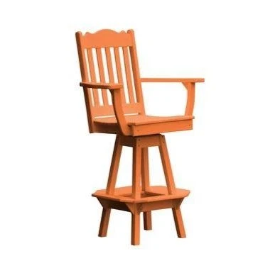 A & L Furniture Royal Swivel Bar Chair w/ Arms - Image 13
