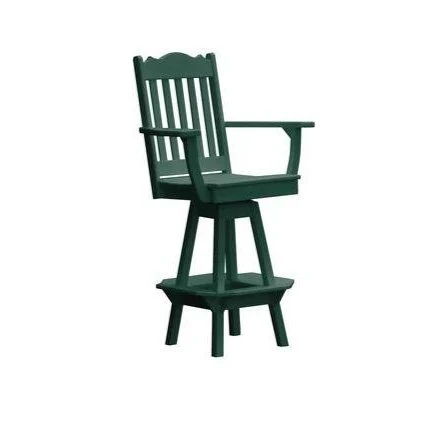 A & L Furniture Royal Swivel Bar Chair w/ Arms - Image 9