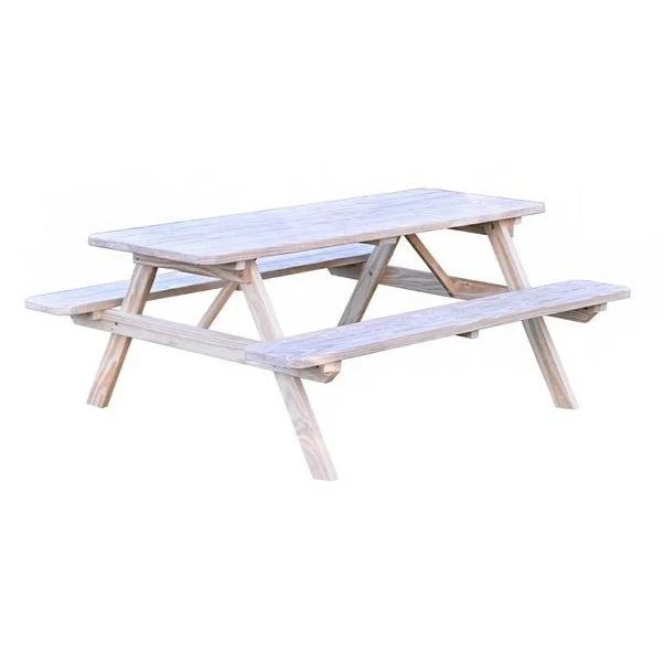 A & L Furniture Table w/Attached Benches - Specify for FREE 2" Umbrella Hole - Image 2