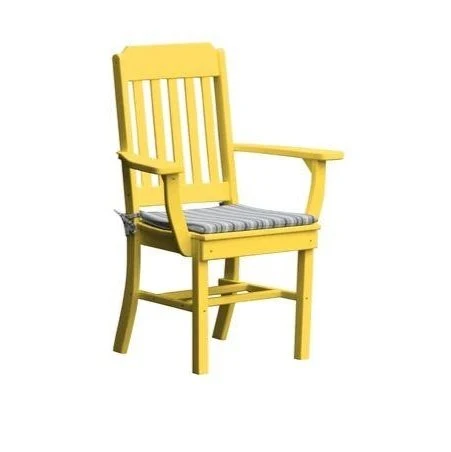A & L Furniture Traditional Dining Chair w/ Arms - Image 9