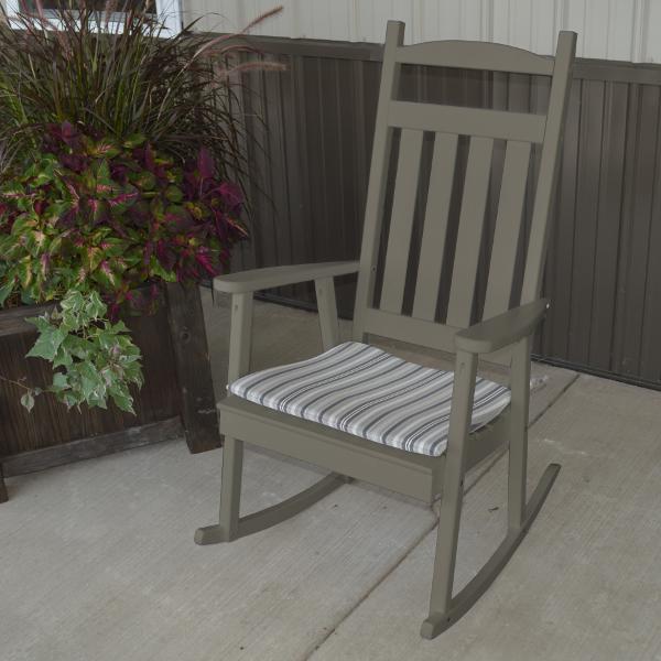 A & L Furniture Yellow Pine Classic Porch Rocker - Image 4