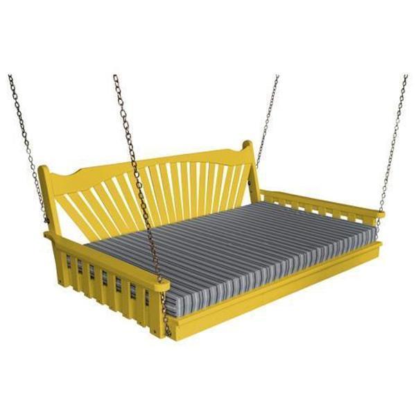 A & L Furniture Yellow Pine Fanback Swing - Image 10