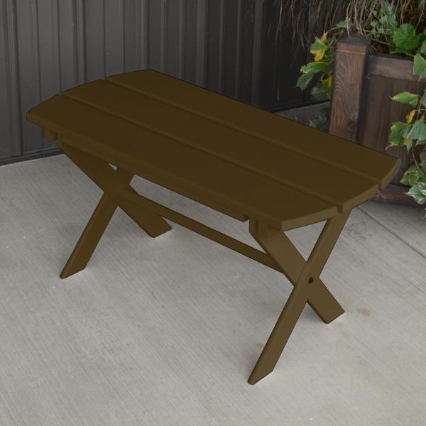 A & L Furniture Yellow Pine Folding Coffee Table - Image 5