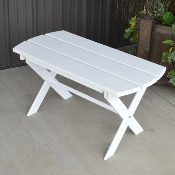 A & L Furniture Yellow Pine Folding Coffee Table - Image 9