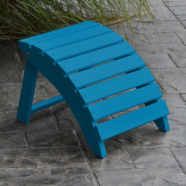 A & L Furniture Yellow Pine Folding Ottoman - Image 3