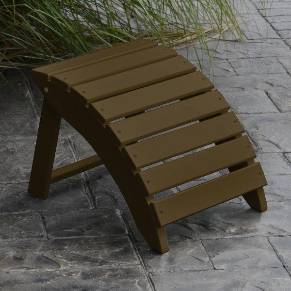 A & L Furniture Yellow Pine Folding Ottoman - Image 4