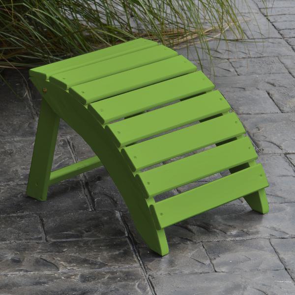 A & L Furniture Yellow Pine Folding Ottoman - Image 6