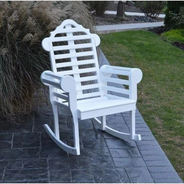 A & L Furniture Yellow Pine Marlboro Porch Rocker - Image 3