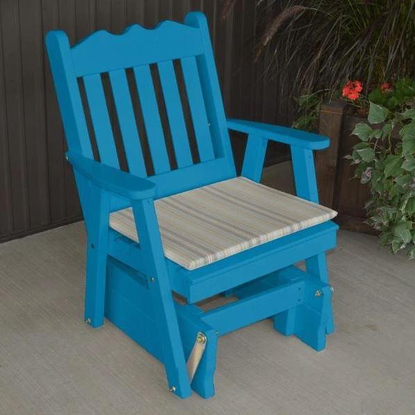 A & L Furniture Yellow Pine Royal English Glider Chair - Image 8