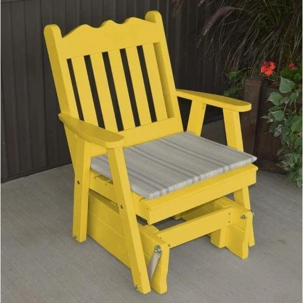 A & L Furniture Yellow Pine Royal English Glider Chair - Image 9
