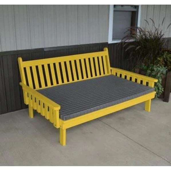 A & L Furniture Yellow Pine Traditional English Daybed - Image 10