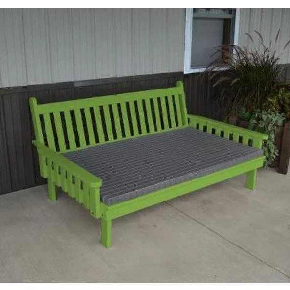 A & L Furniture Yellow Pine Traditional English Daybed - Image 5