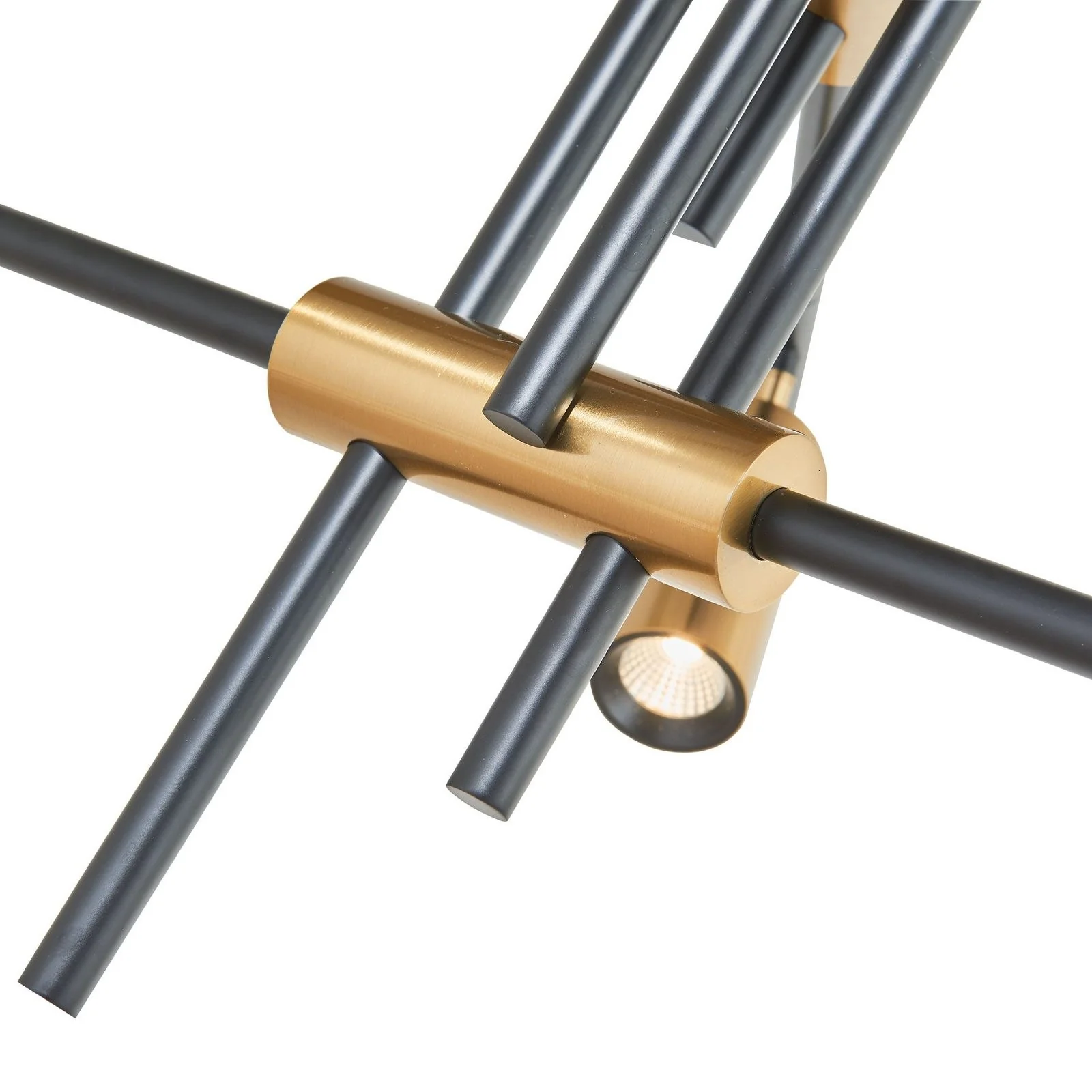 Abra Lighting Spartan 9-Light Cylinder Spotlight Pendant 10051PN - Image 4