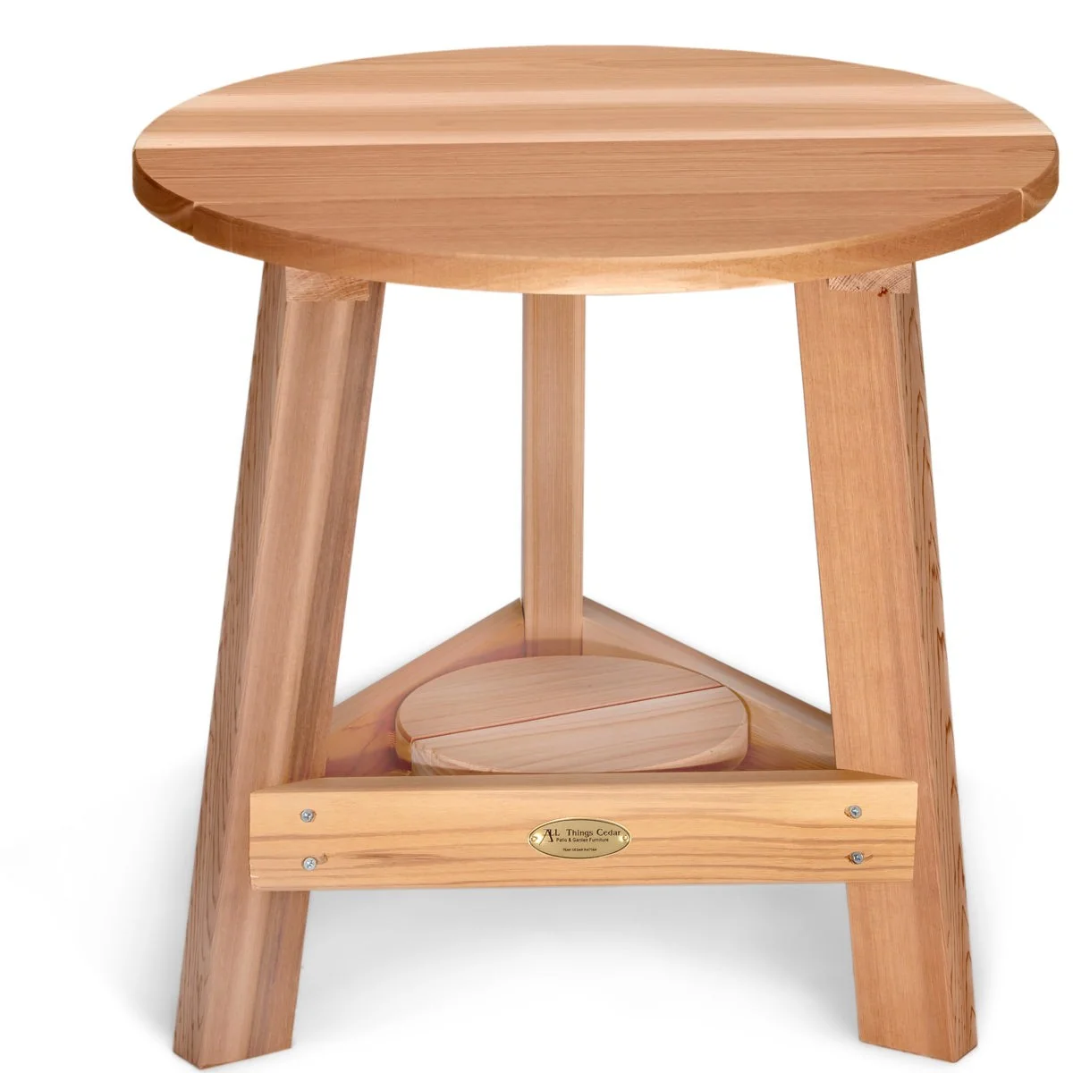 All Things Cedar 2-Piece Adirondack Tripod Table Set TP22-Set - Image 3