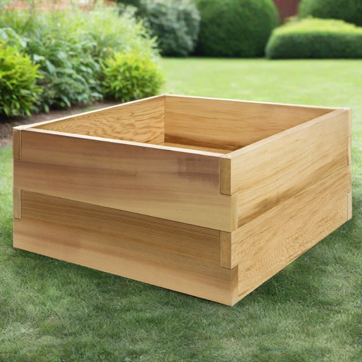 All Things Cedar 3-ft Square 2-Tier Raised Garden Box RG36-2
