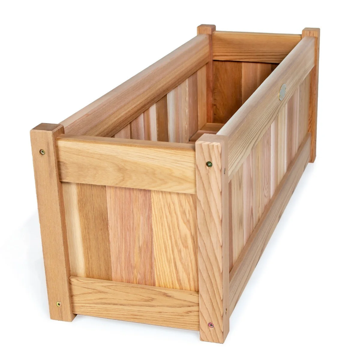 All Things Cedar 32w x 11d x 12h Planter Box with Trellis Privacy Screens Set PL30-Set - Image 5