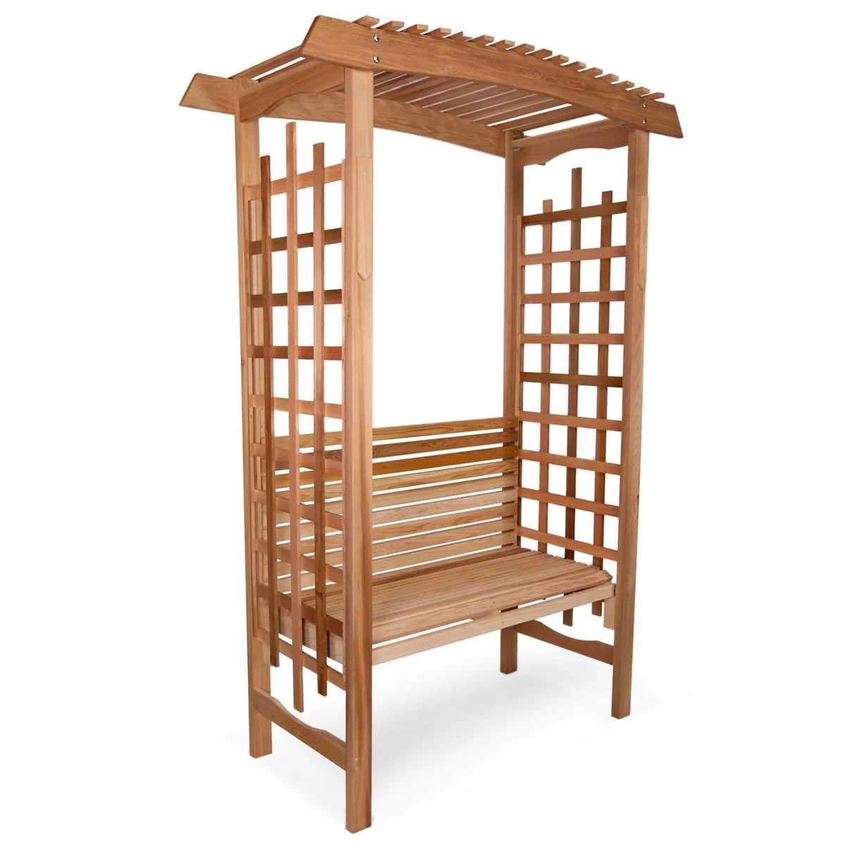 All Things Cedar 5-ft Garden Arbor with Bench GA87-B - Image 2