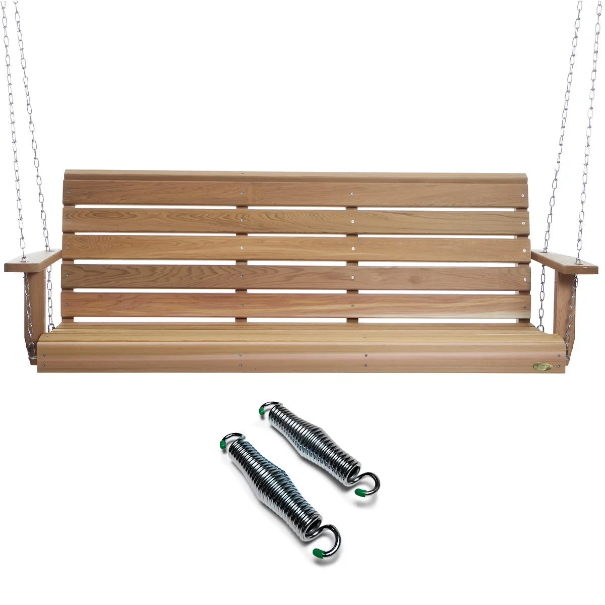 All Things Cedar 5-ft Porch Swing with Comfort Swing Springs PS60-SW10 - Image 2