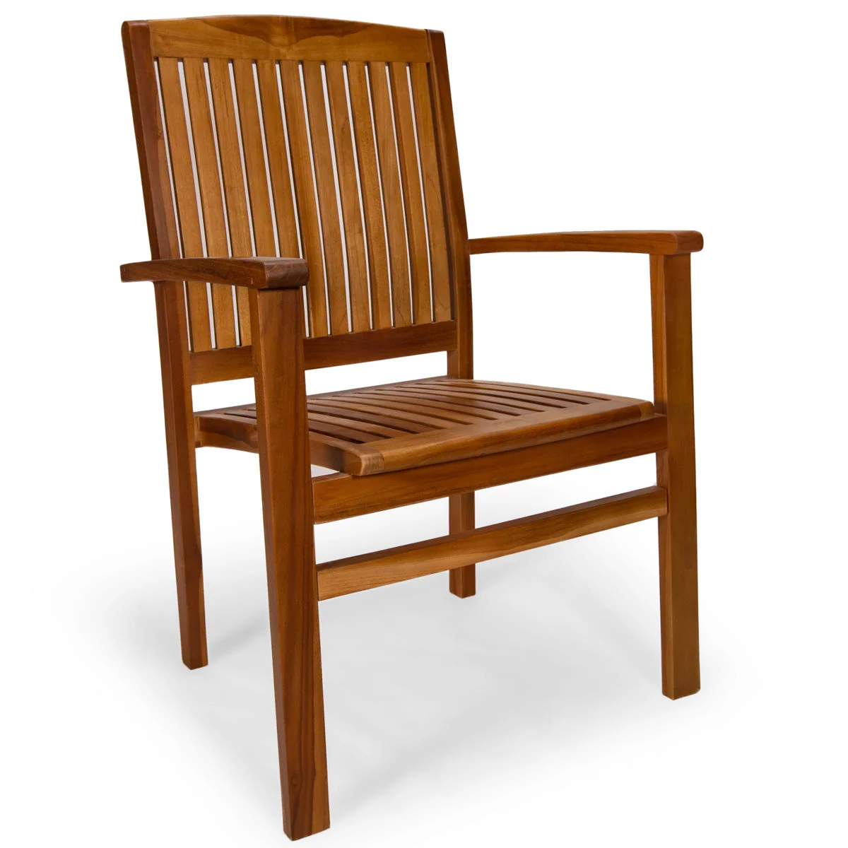 All Things Cedar 5-Piece Oval Extension Table Stacking Chair Set TE70-24 - Image 4