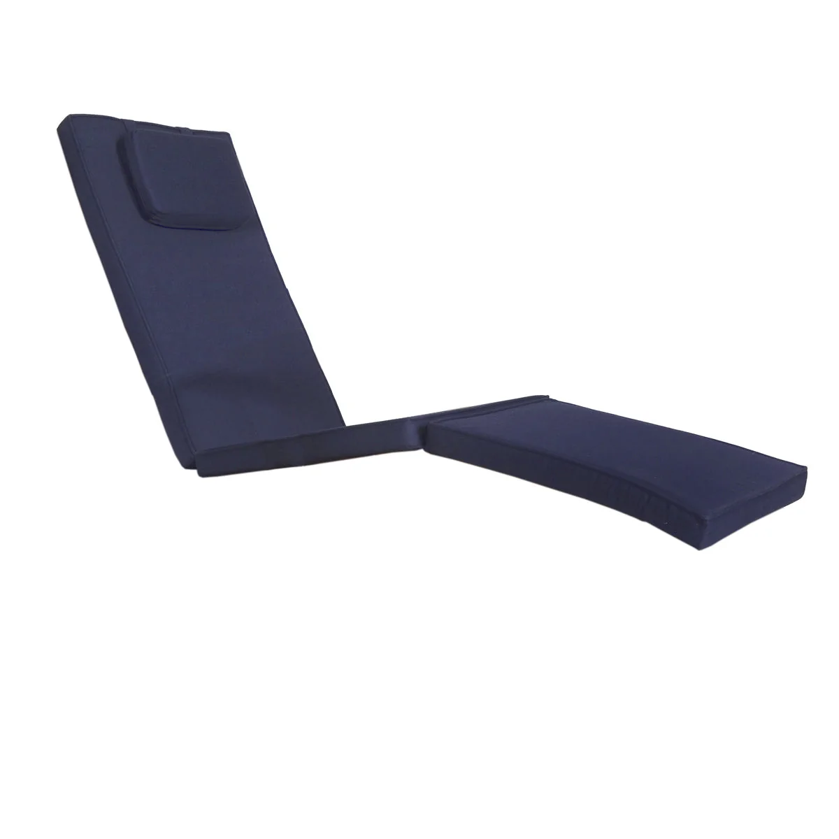 All Things Cedar 5-Position Steamer Chair with Blue Cushions TF53-B - Image 4