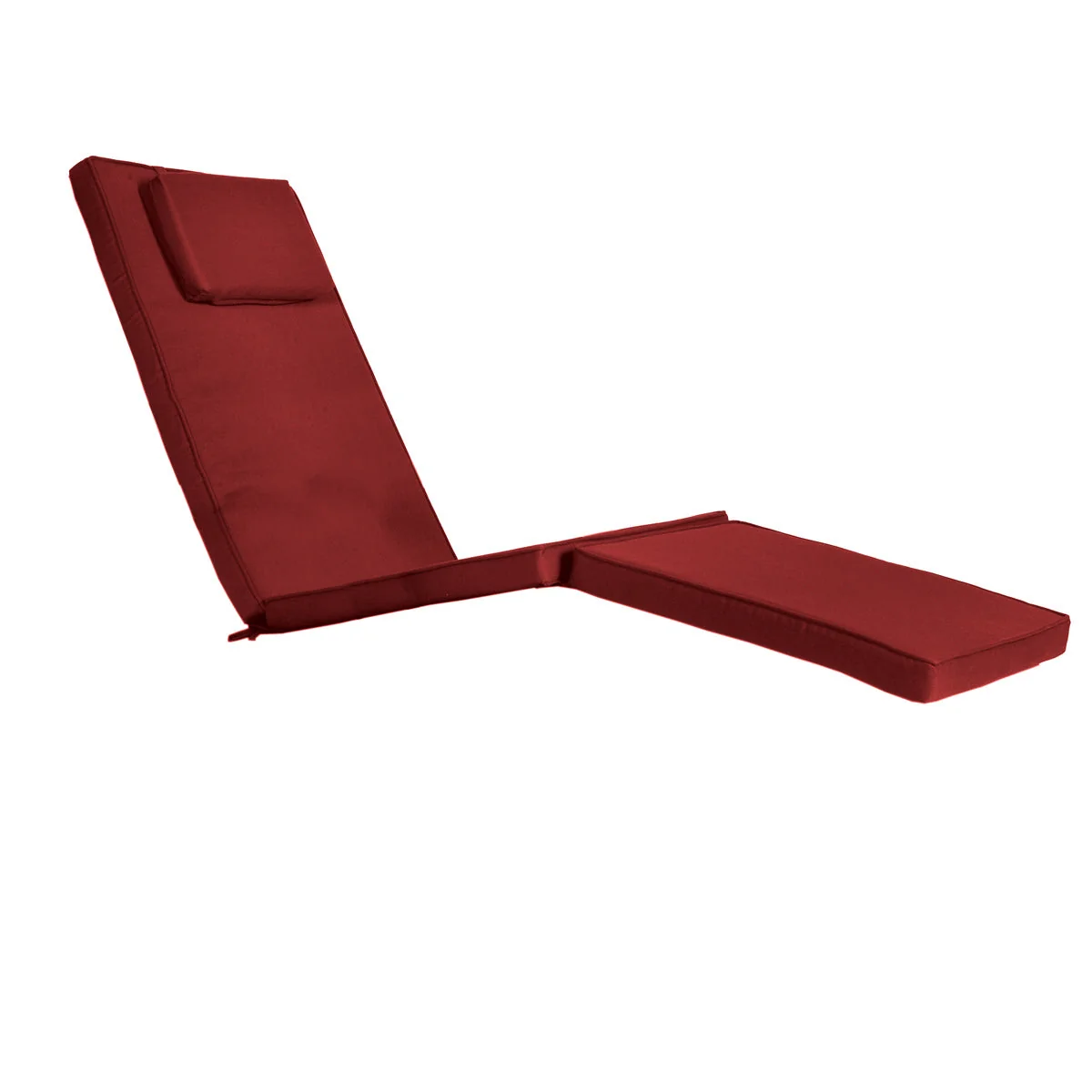All Things Cedar 5-Position Steamer Chair with Red Cushions TF53-R - Image 4