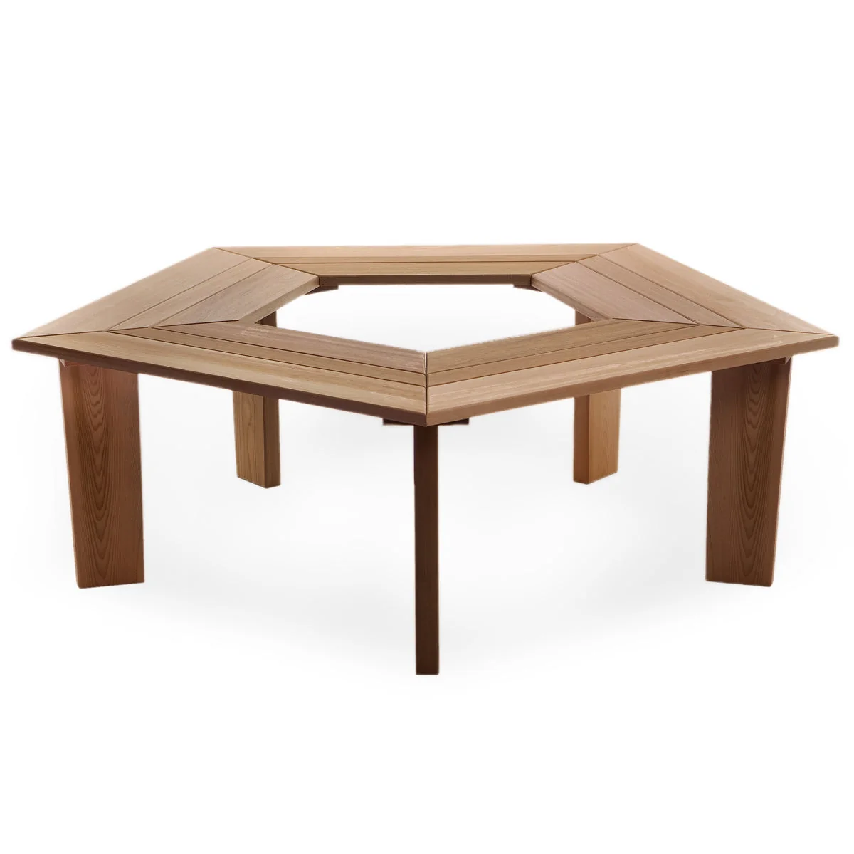 All Things Cedar 5-Sided Tree Bench TB50 - Image 2