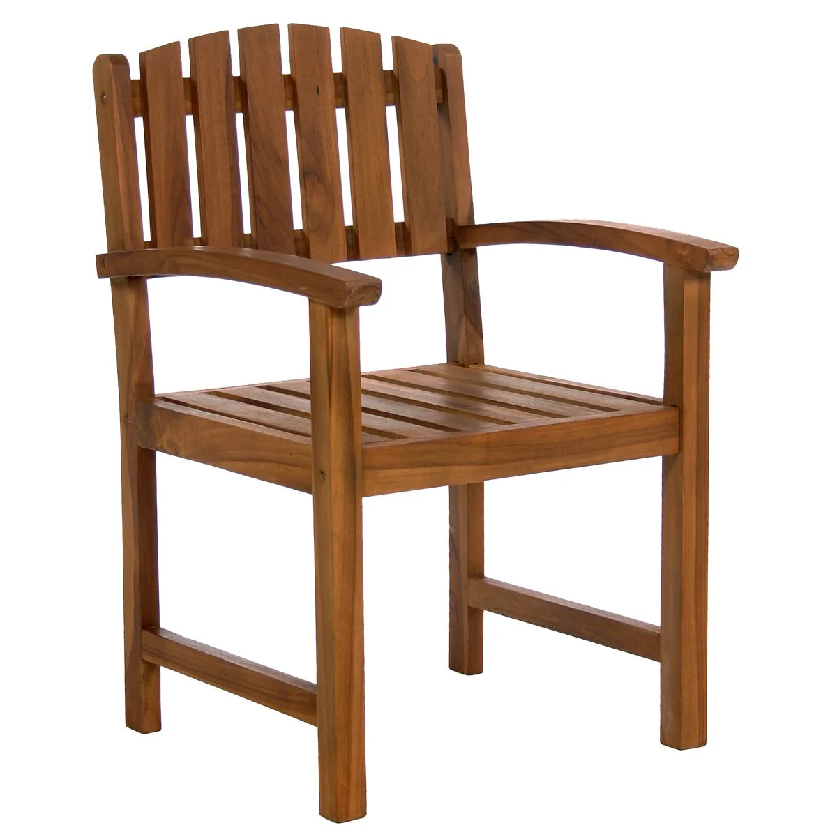 All Things Cedar 7-Piece Twin Butterfly Leaf Teak Extension Table Dining Chair Set with Red Cushions TE90-20-R - Image 4