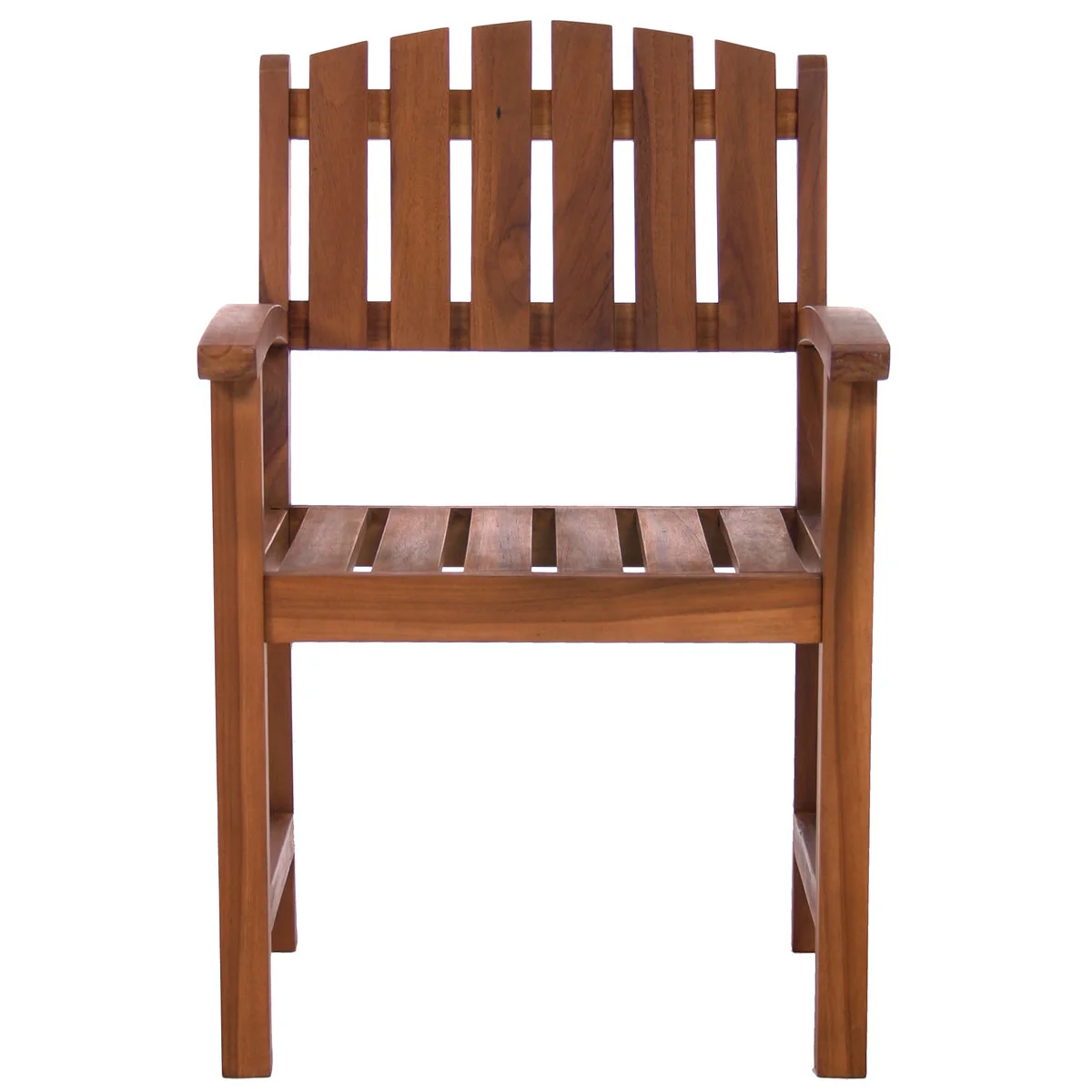 All Things Cedar 7-Piece Twin Butterfly Leaf Teak Extension Table Dining Chair Set with White Cushions TE90-20-W - Image 5