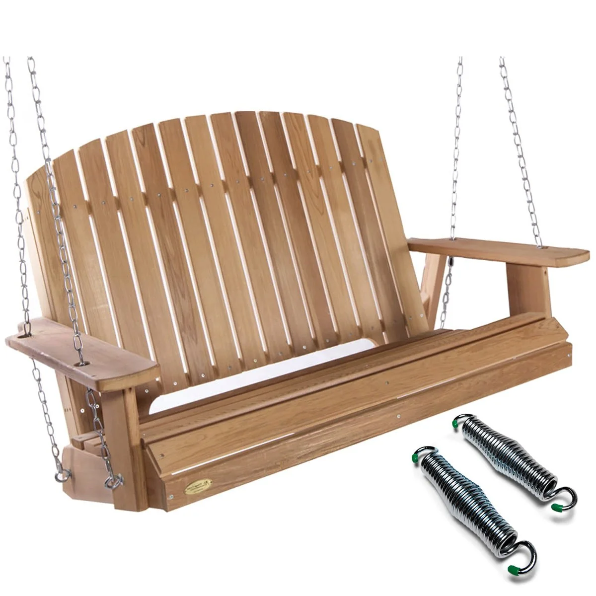 All Things Cedar Pergola Swing with Comfort Swing Springs PS50-SW10 - Image 2