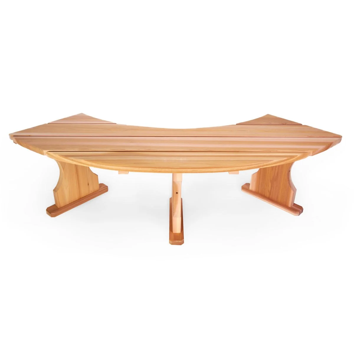 All Things Cedar Quarter Round Backless Bench QR60 - Image 5