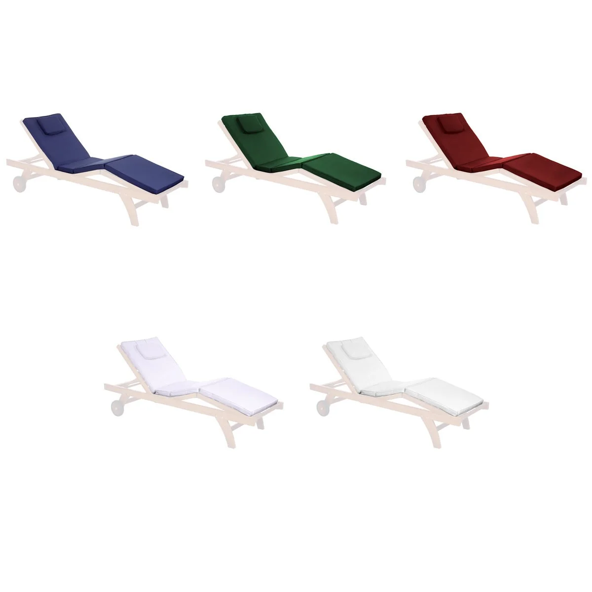 All Things Cedar Red Chaise Lounger Cushion TC70-R - Image 5