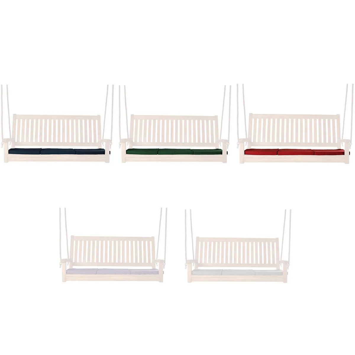 All Things Cedar Red Teak Swing Cushions TC50-R - Image 4