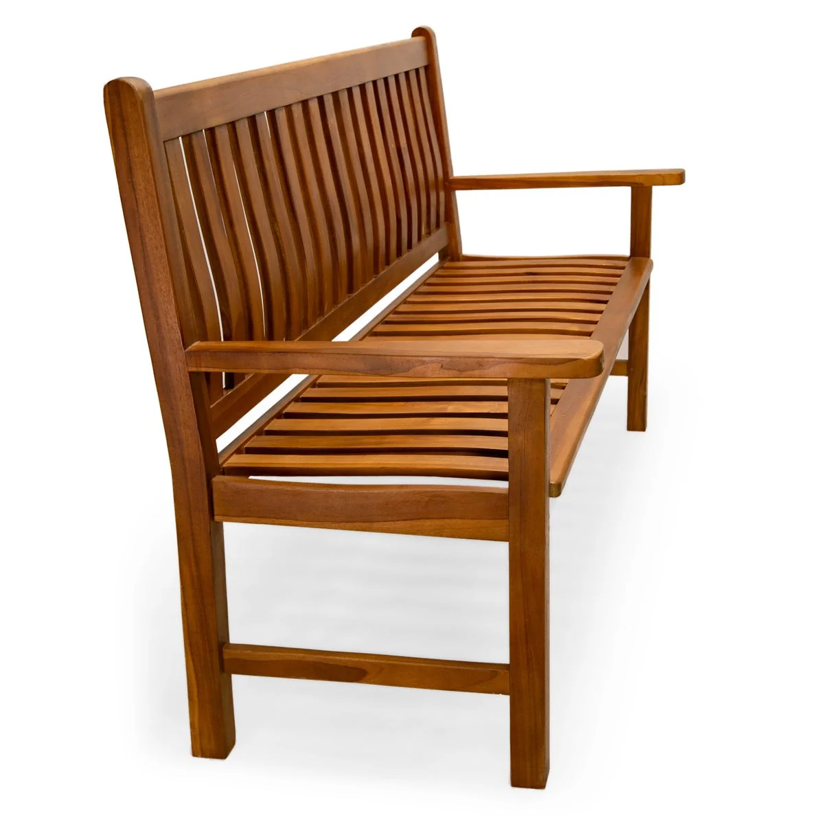 All Things Cedar Teak Wave Bench TW80 - Image 3
